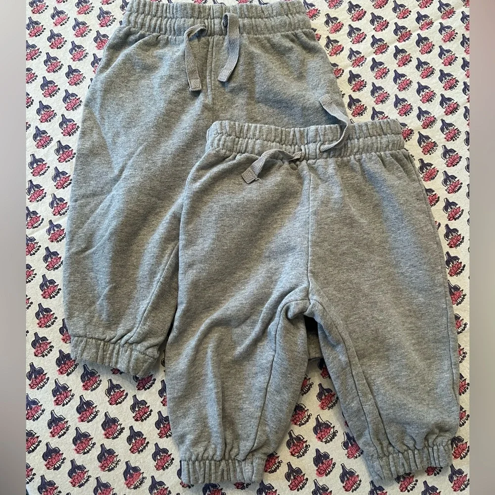 LOT Hanna Andersson French Terry Sweatpants - 6-12 AND 12-18